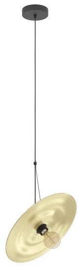 Eglo 44029 - Lampadario a sospensione con filo LINTMILL 1xE27/40W/230V oro