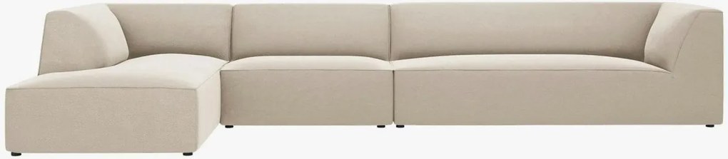Divano angolare Ruby 5 posti in velluto - L366 cm