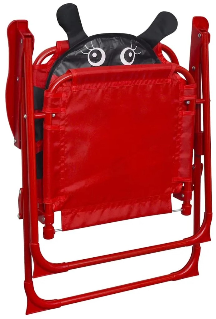 Set da bistrot da giardino per bambini con ombrellone rosso
