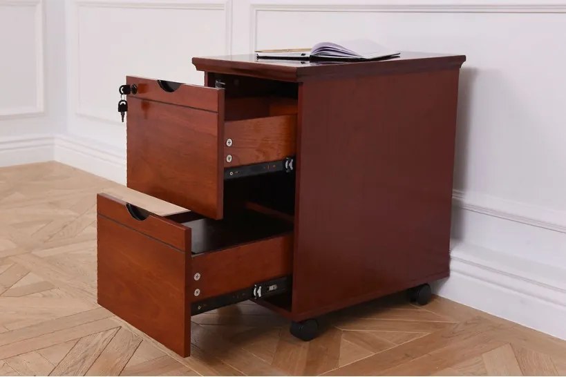 Scrivania presidenziale ufficio 180 cm in legno marrone noce PRESTIGE B630-Arrediorg.it