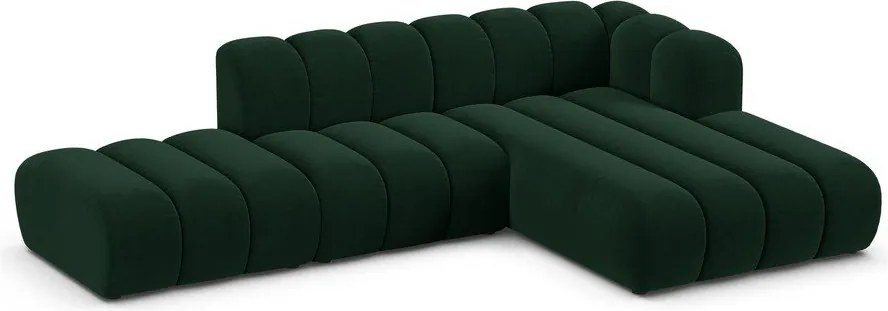 Divano angolare verde scuro ad angolo destro Lupine - Micadoni Home