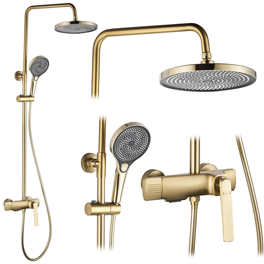 Set doccia REA REBEL GOLD BRUSH