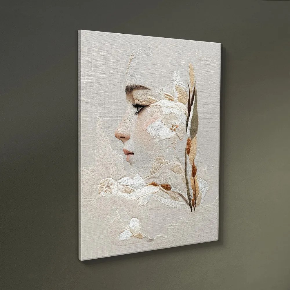 Dipinto 60x80 cm Stitched Bloom – Styler