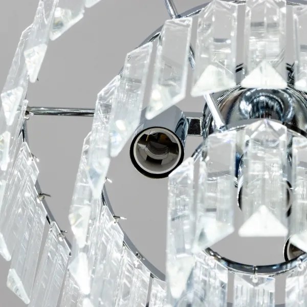 Brilagi - LED Lampadario di cristallo a sospensione con catena MOZART 4xE14/40W/230V cromo lucido