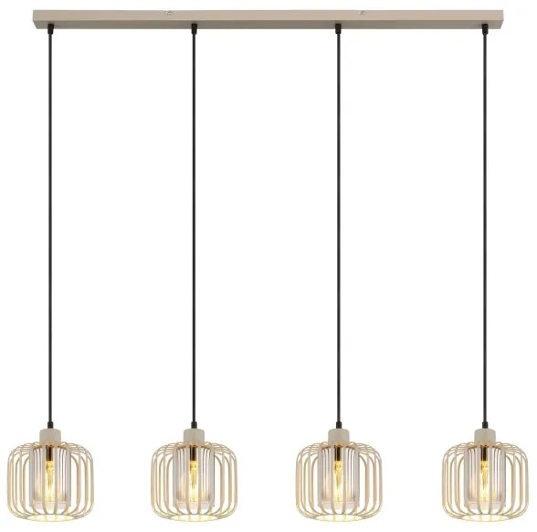 Globo 15758-4H - Lampadario sospeso su cavo ALFRED 4xE27/40W/230V