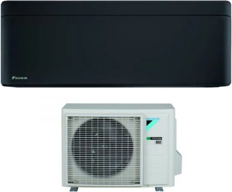 Climatizzatore Condizionatore Daikin Bluevolution Inverter serie STYLISH TOTAL BLACK 9000 Btu FTXA25BB R-32 Wi-Fi Integrato Classe A+++ Colore Nero