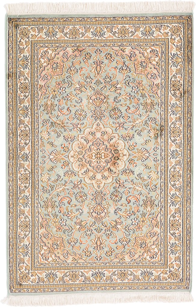 Cashmere Silk Tappeto 60 x 90 (Indian) Annodato A Mano
