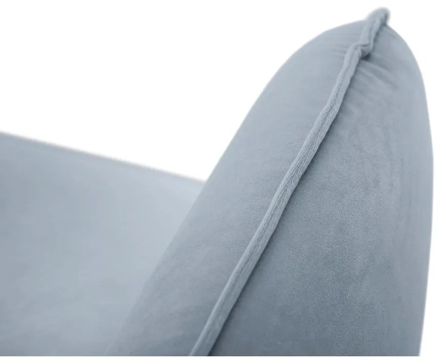 Divano in velluto azzurro 200 cm Vienna - Cosmopolitan Design