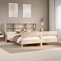 Letto Libreria senza Materasso 180x200 cm in Legno di Pino 3322978