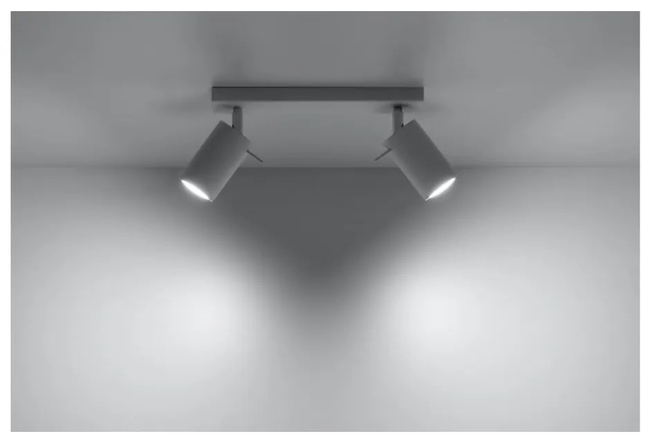 Plafoniera bianca Etna - Sollux