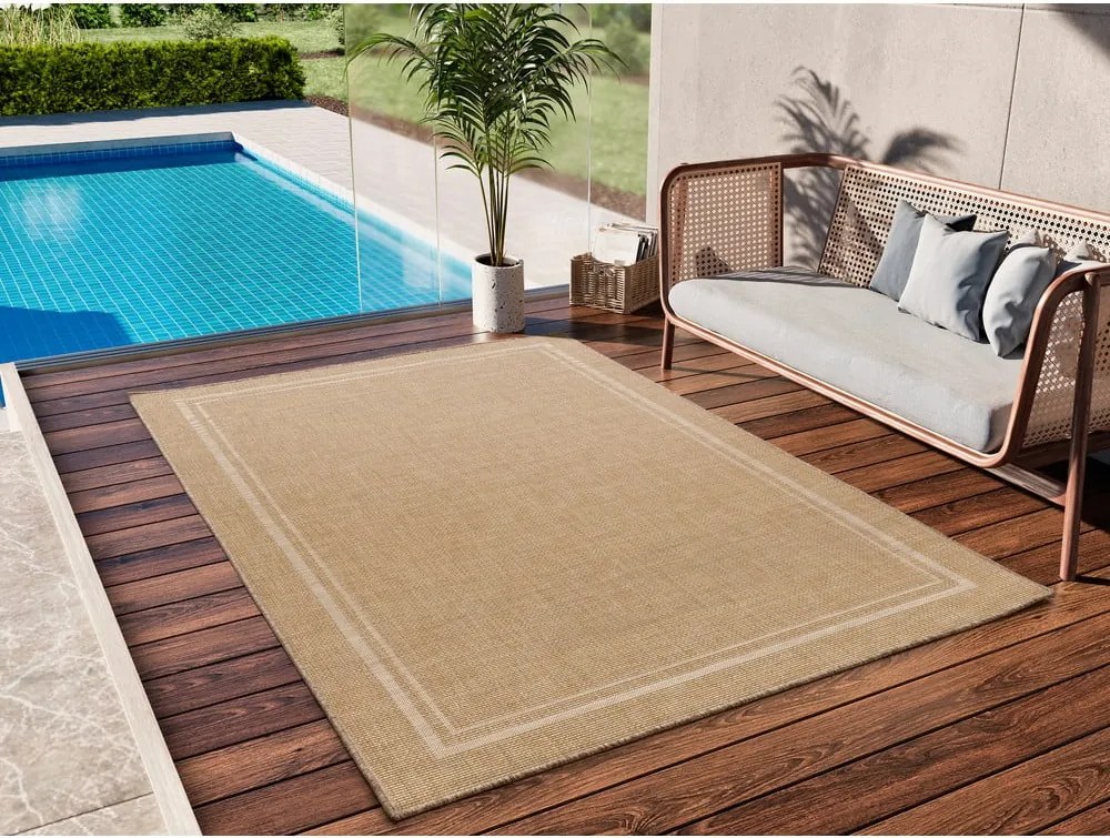 Tappeto beige per esterni 120x170 cm Guinea Beige - Universal