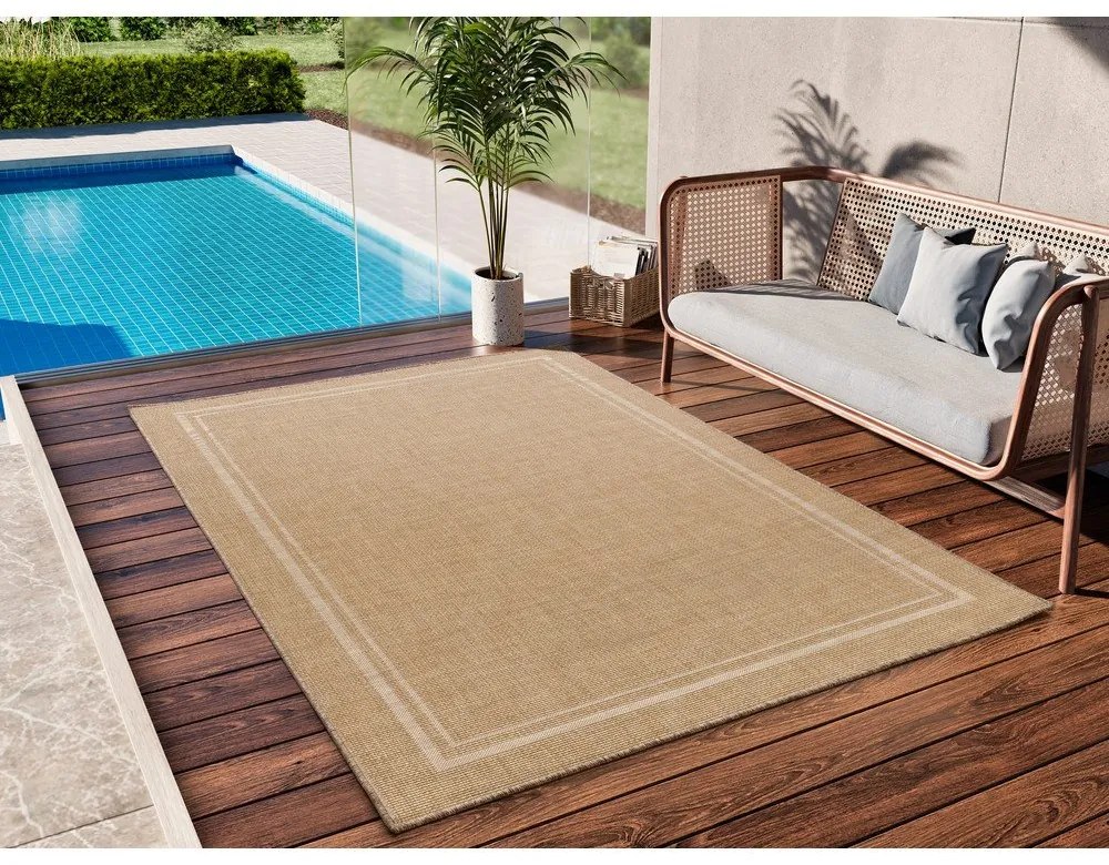 Tappeto beige per esterni 80x150 cm Guinea Beige - Universal