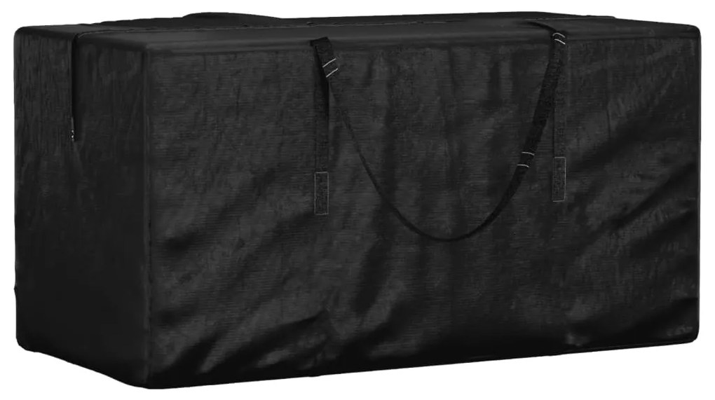 Borsa Porta Cuscini Da Giardino Nera 150x75x75 Cm Polietilene /
