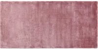 Tappeto in viscosa rosa 80 x 150 cm a pelo corto capitonn moderno