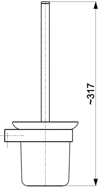 KFA Armatura 864-031-81 - Scopino a parete opaco nero