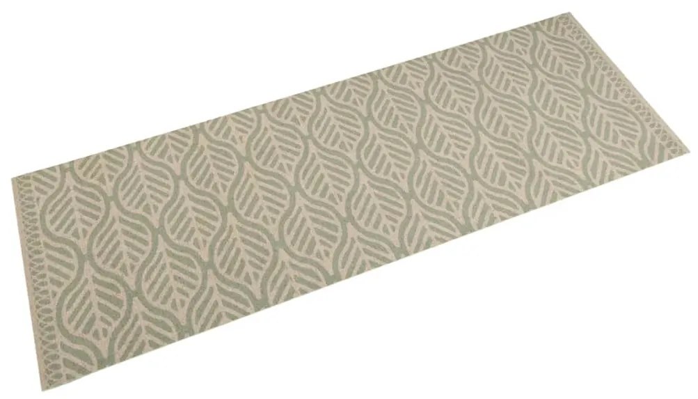 Tappeto Da Cucina Lavabile Foglie 45x150 Cm İn Velluto /