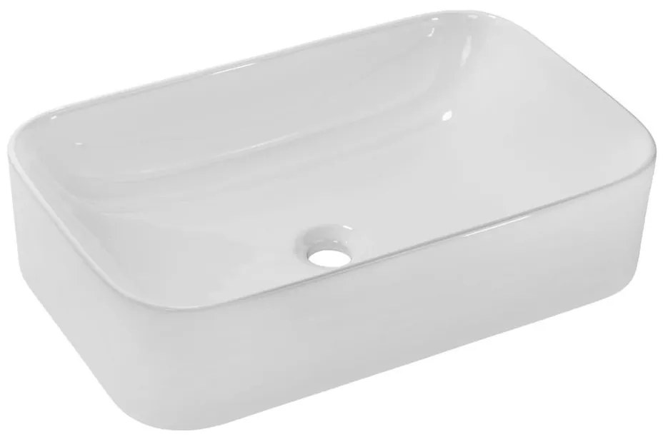 COMAD UN-KATI60-SW 7857B(60) - Lavabo da appoggio KATI 61x38 cm bianco lucido