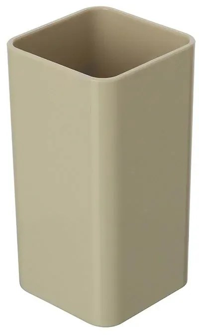 Portaspazzolino Beige da Appoggio per Bagno Moderno Star