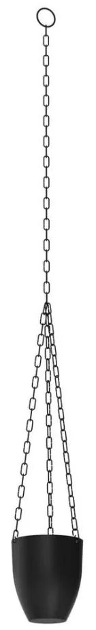 Vaso da fiori sospeso 155x17 cm nero