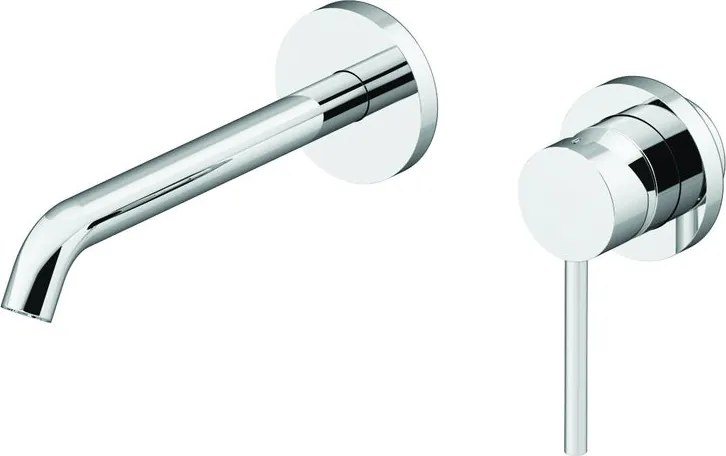 Rubinetto per lavabo ad incasso getto laminare cristallino Circle two cromo lucido GATTONI RUBINETTERIA