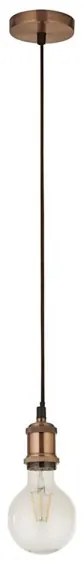 Searchlight 7461CU - Lampadario a sospensione con cavo di sospensione SOSPENSIONE 1xE27/60W/230V Finitura rame