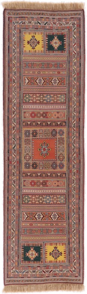 Kilim Tappeto 250x80 (Iran) Tessuto A Mano