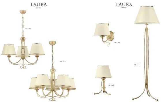 Jupiter 516 - LA-K-E  - Applique LAURA 1xE27/60W/230V