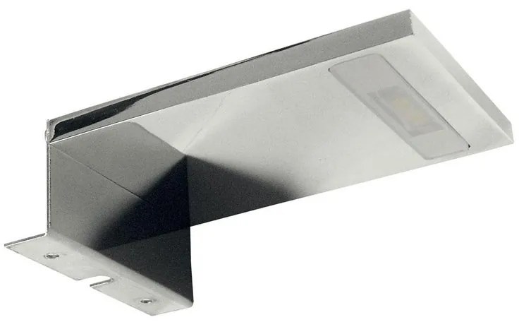 Applique LED bagno moderno Eagle grigio, bianco naturale