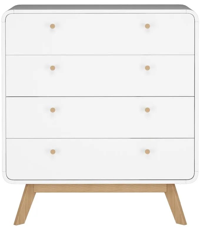 Cassettiera bianca 80x88 cm Caitlin - Støraa