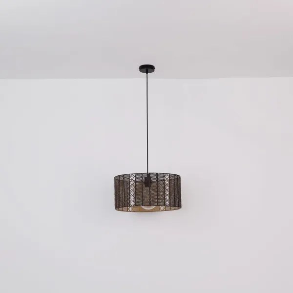Globo 15450H - Lampadario a sospensione con filo ABINY 1xE27/60W/230V oro/nero