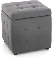 Pouf contenitore 45x47 cm grigio Dado Tomasucci