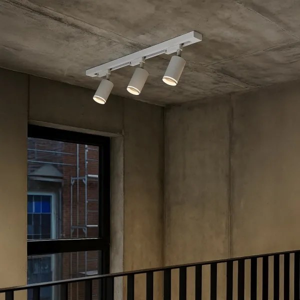 Faretto per sistema binario PIPE 3x GU10/10W/230V bianco