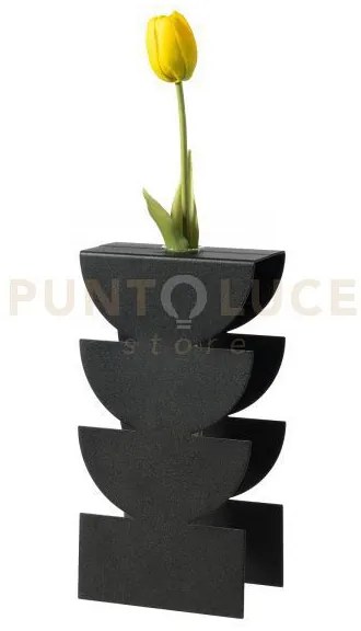 Vaso portafiore decorativo memphis nero