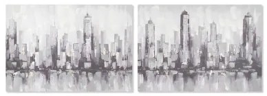 Quadro Home ESPRIT New York Loft 100 x 3 x 70 cm (2 Unità)