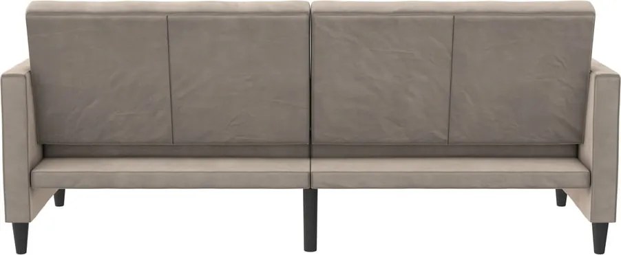Divano grigio chiaro in velluto 207 cm Celine - Støraa