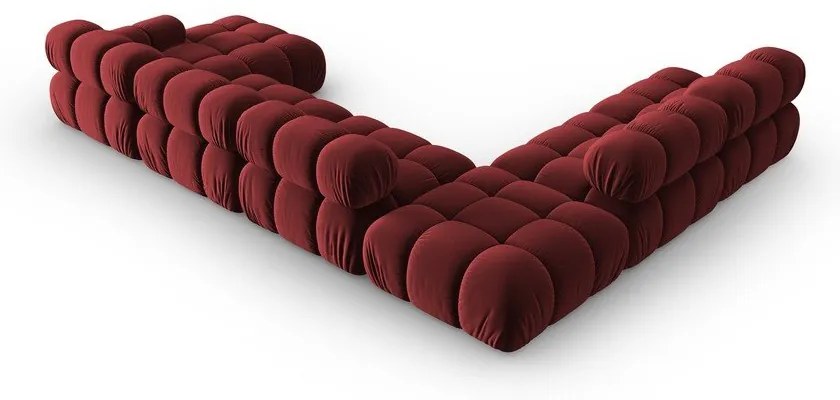 Divano in velluto rosso 379 cm Bellis - Micadoni Home