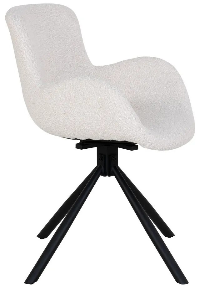 Set di sedie da pranzo bianca in imbottito con braccioli 2 pz Amorim – House Nordic