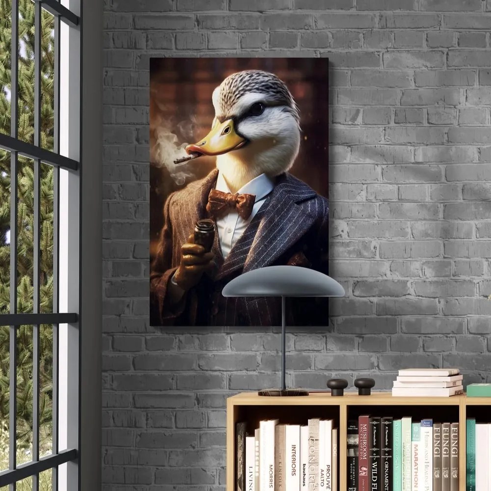 Quadro su tela – Gangster animale anatra
