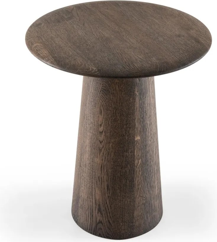 Tavolino rotondo in rovere massiccio ø 40 cm Mushroom – Gazzda