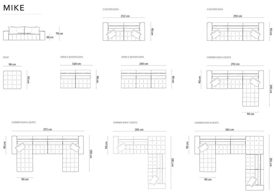 Divano angolare grigio chiaro Mike - Micadoni Home