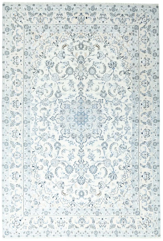 Nain Tappeto 200x290 Beige (Iran) Annodato A Mano