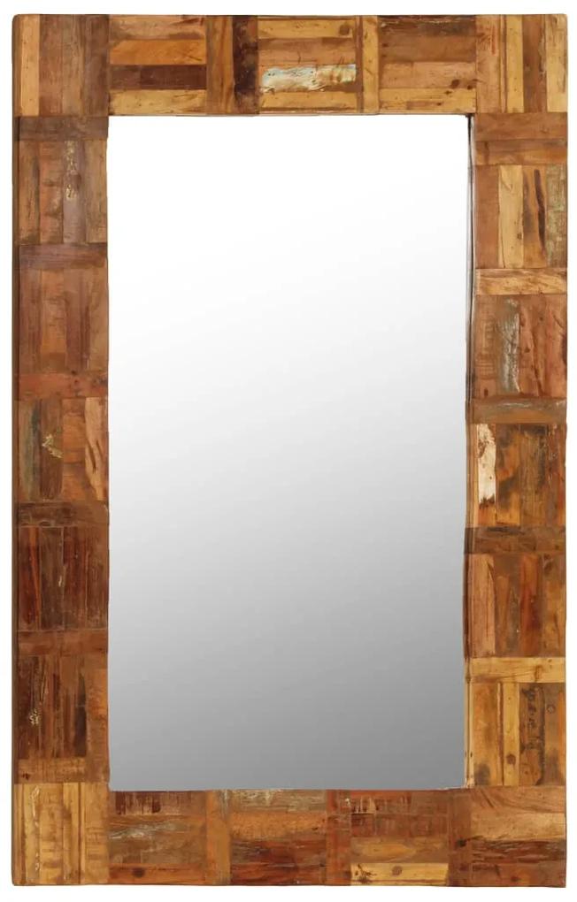 Specchio da Parete in Legno Massello di Recupero 60x90 cm