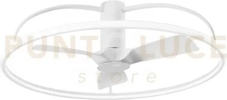 Plafoniera led ventilatore magnus bianco 80w 9400lm cct 3000k-4000k...