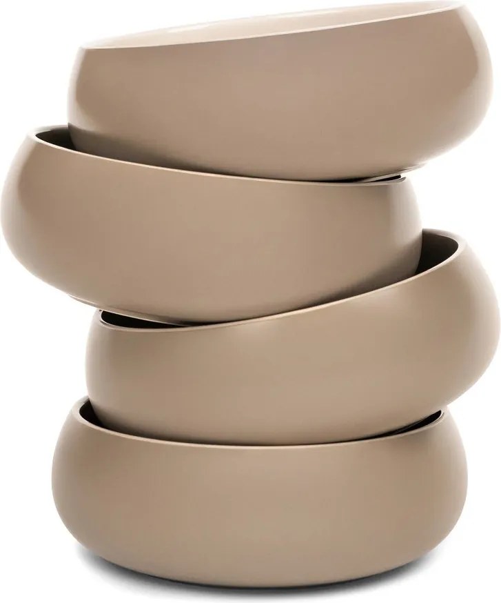 Ciotoline in set per zuppe e minestre/per ramen beige in gres 4 pz 1 l Terra Vira – Bonami Selection