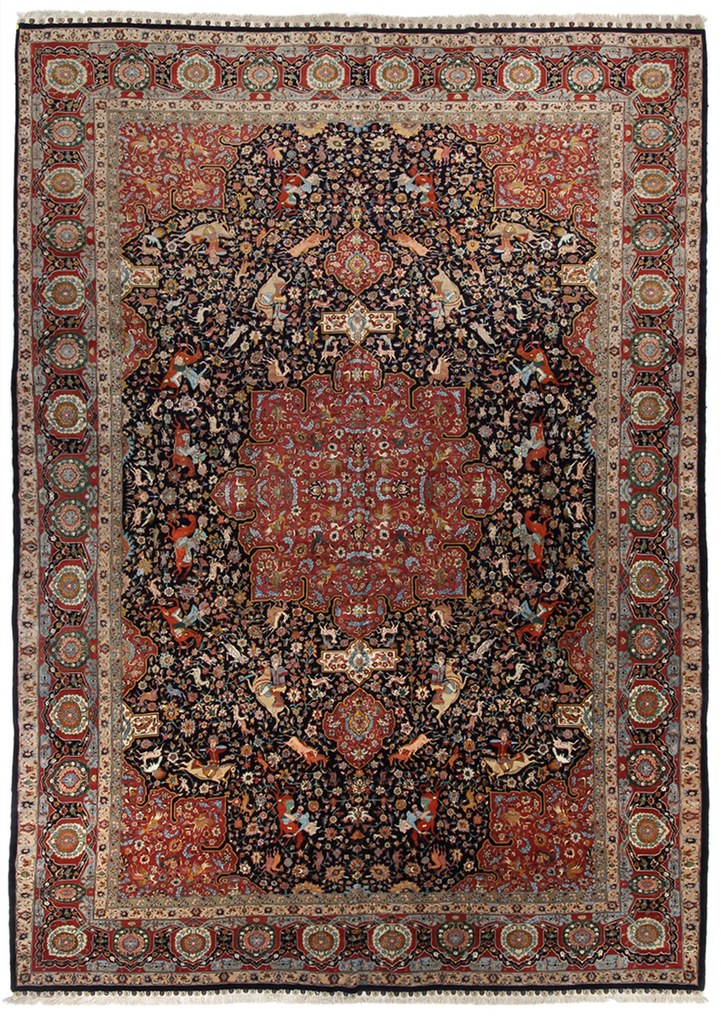 Tabriz Tappeto 580 x 390 (Iran) Annodato A Mano