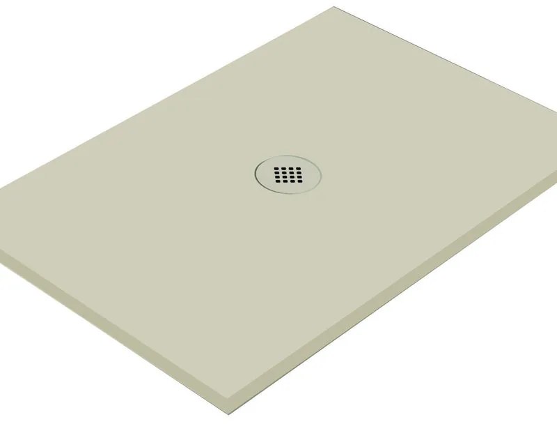 Piatto doccia in ceramica extra slim crema L 200 x L 100 cm