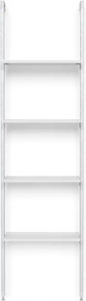 Kit cabina armadio PROJECT KIT SCAFFALE 4R 55X33CM CLASSIC in alluminio 60 x 220 x 33 cm bianco/anodizzato