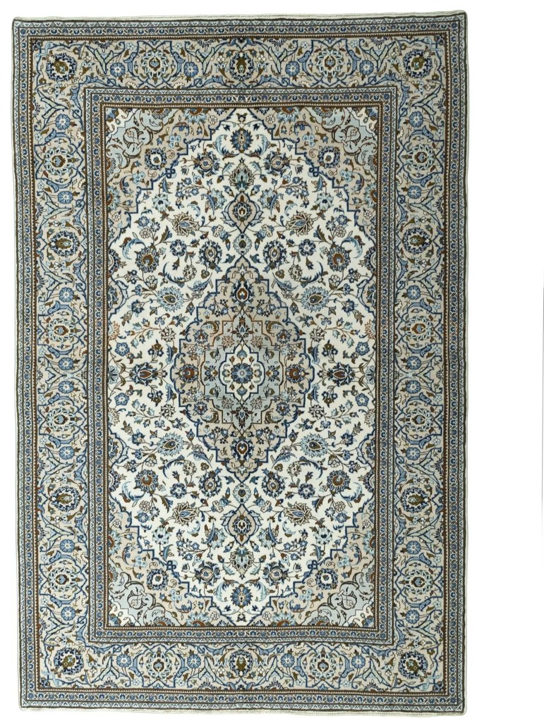 Kashan Tappeto persiano 300 x 200 Beige (Iran) Annodato A Mano