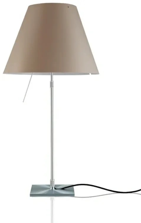 Costanza Lampada da Tavolo con Dimmer Alu/Shaded Grigio Pietra - Luceplan