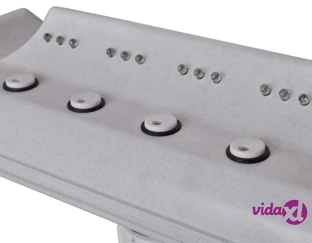 vidaXL Fontana a Cascata per Piscina con Luci LED